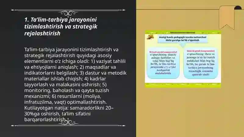 Ta’lim tarbiya ishlarini rivojlantirish, pedagogik kengash va unda rahbarlik qilish 3
