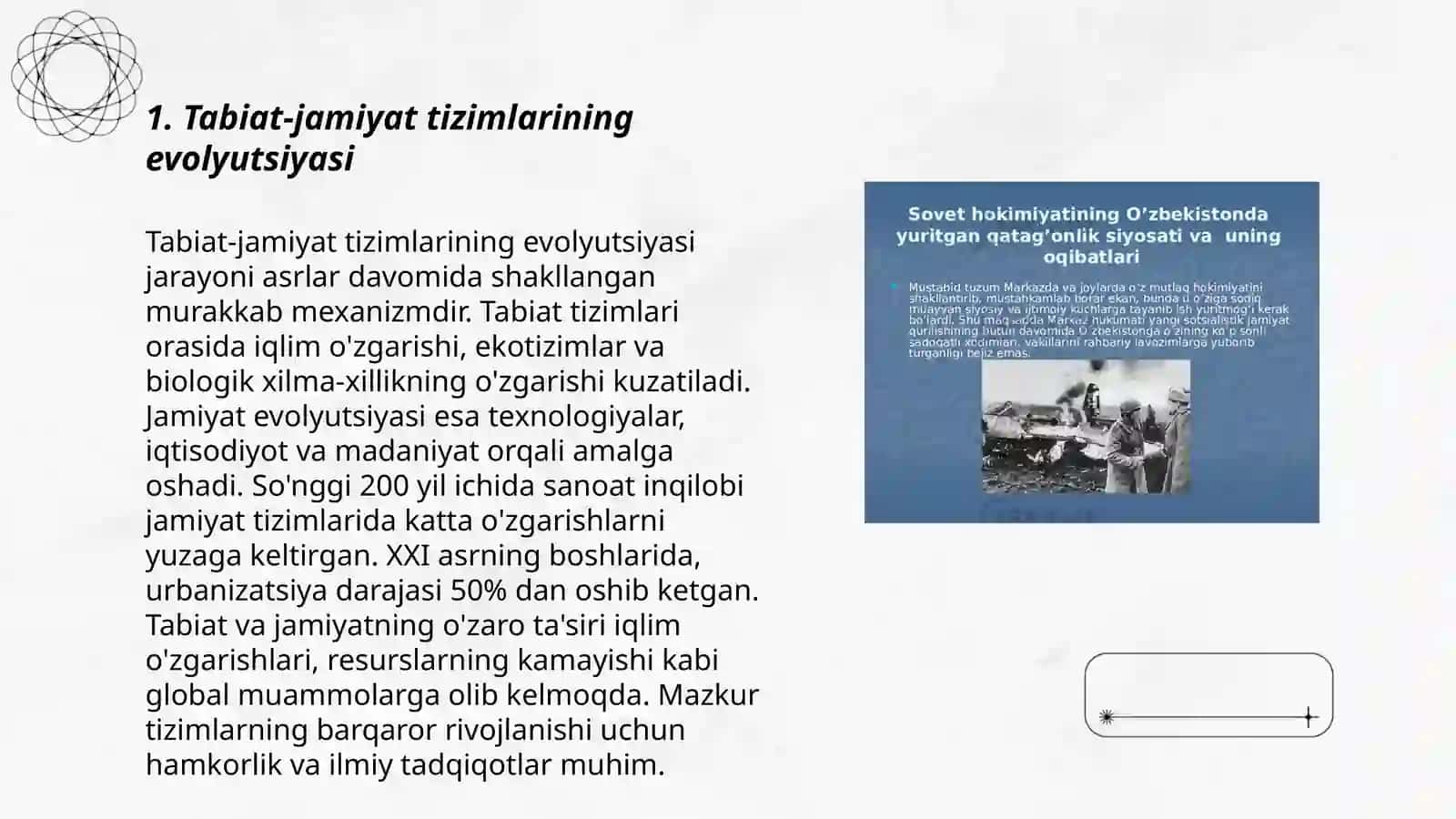 "Tabiat-jamiyat" tizimi evolyutsiyasi va uning oqibatlari 3