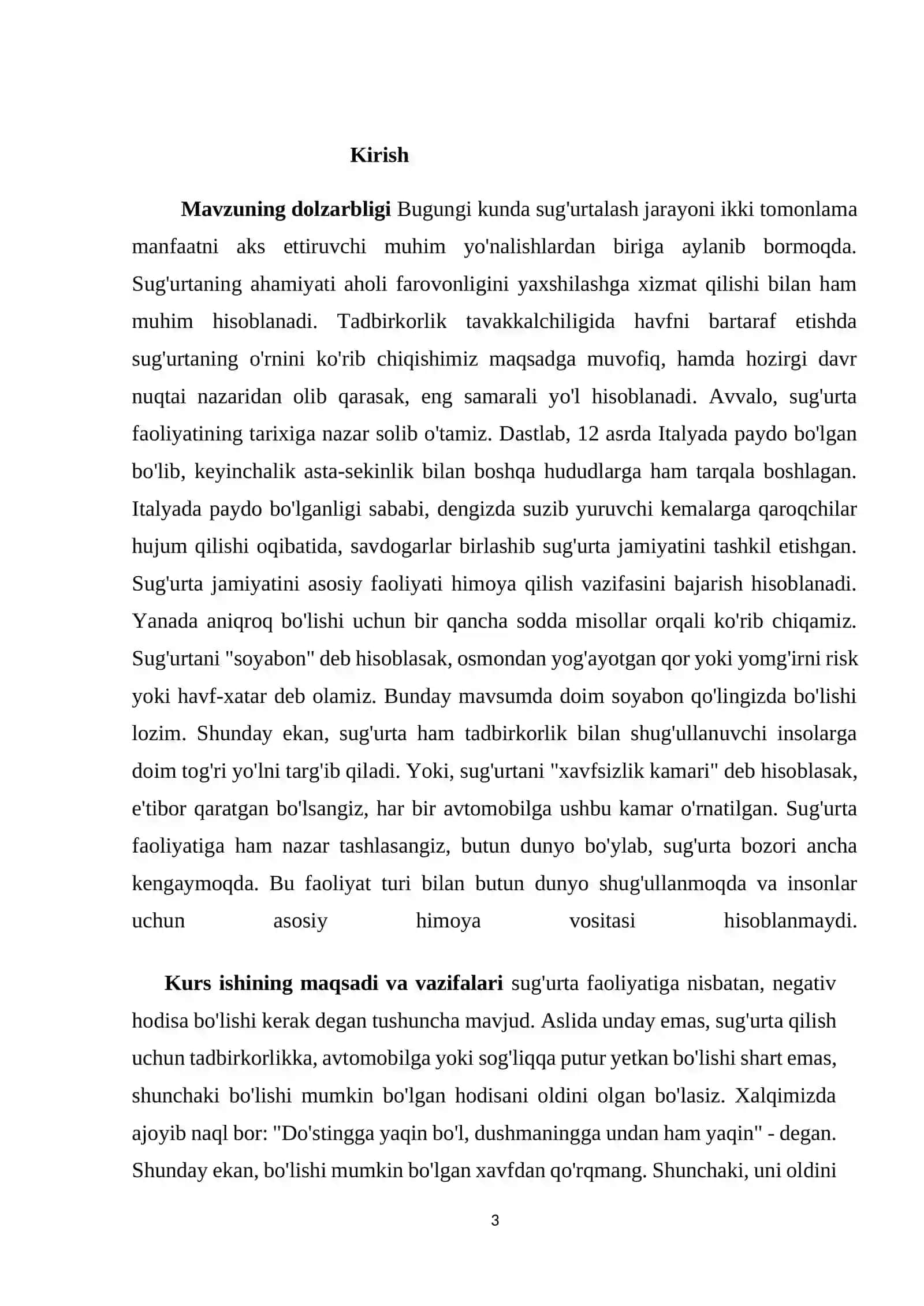 Tavakkalchilikni pasaytirishda sug’urtaning ahamiyati 3