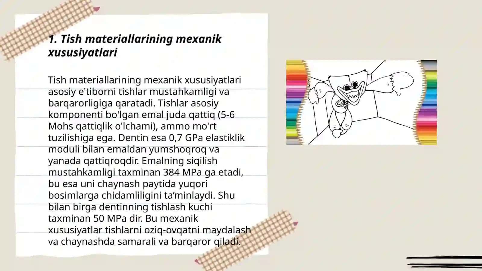 Tishlarning mexanik xususiyatlari va kuchlanish tahlili 3