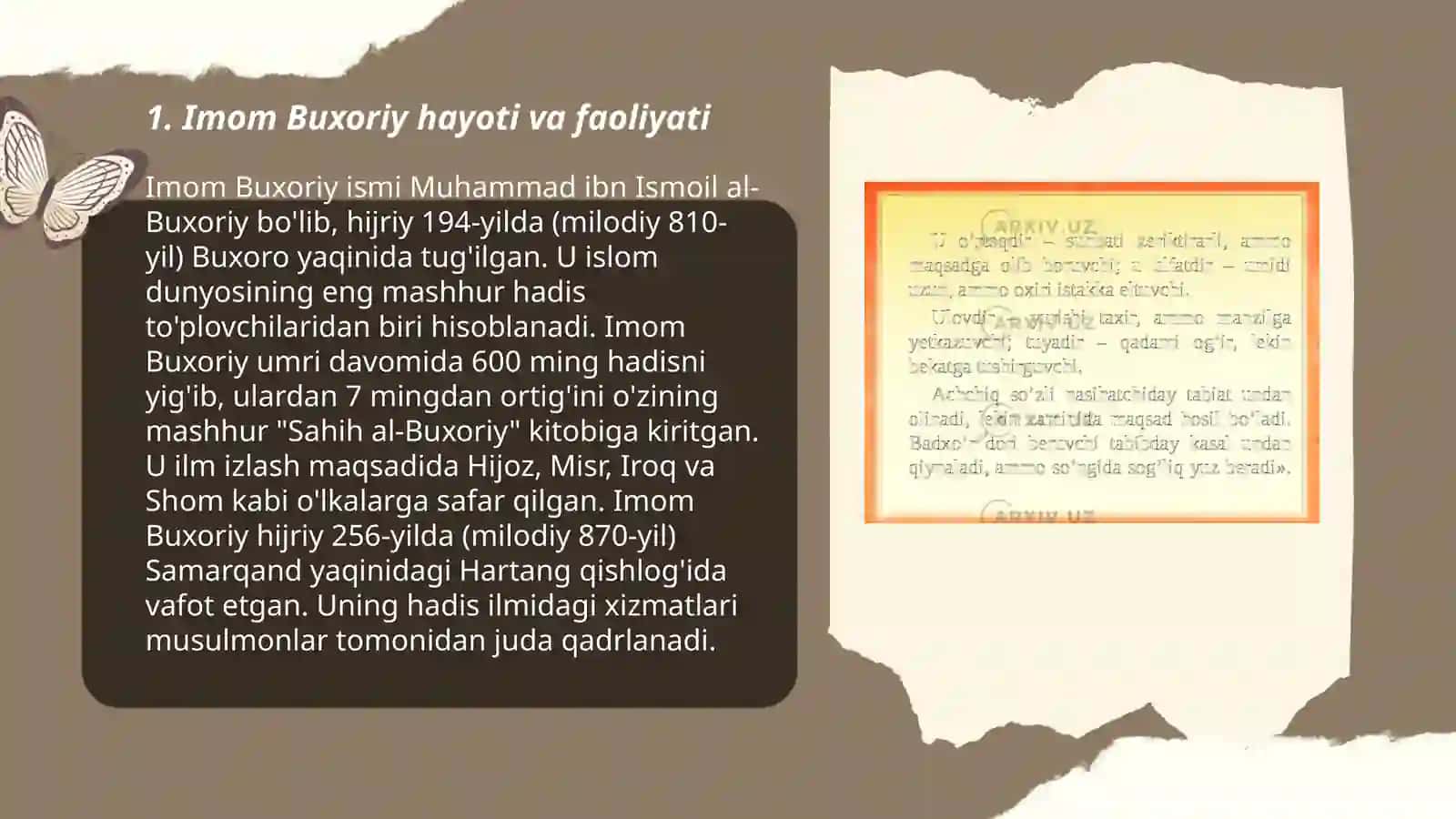 Imom Buxoriy ilm- ma’rifat haqidagi axloqiy qarashlari 3