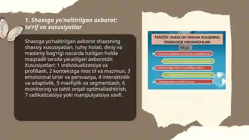 Shaxsga yoʻlantirilgan axborot psixologik diniy va madaniy tahdidlar 3