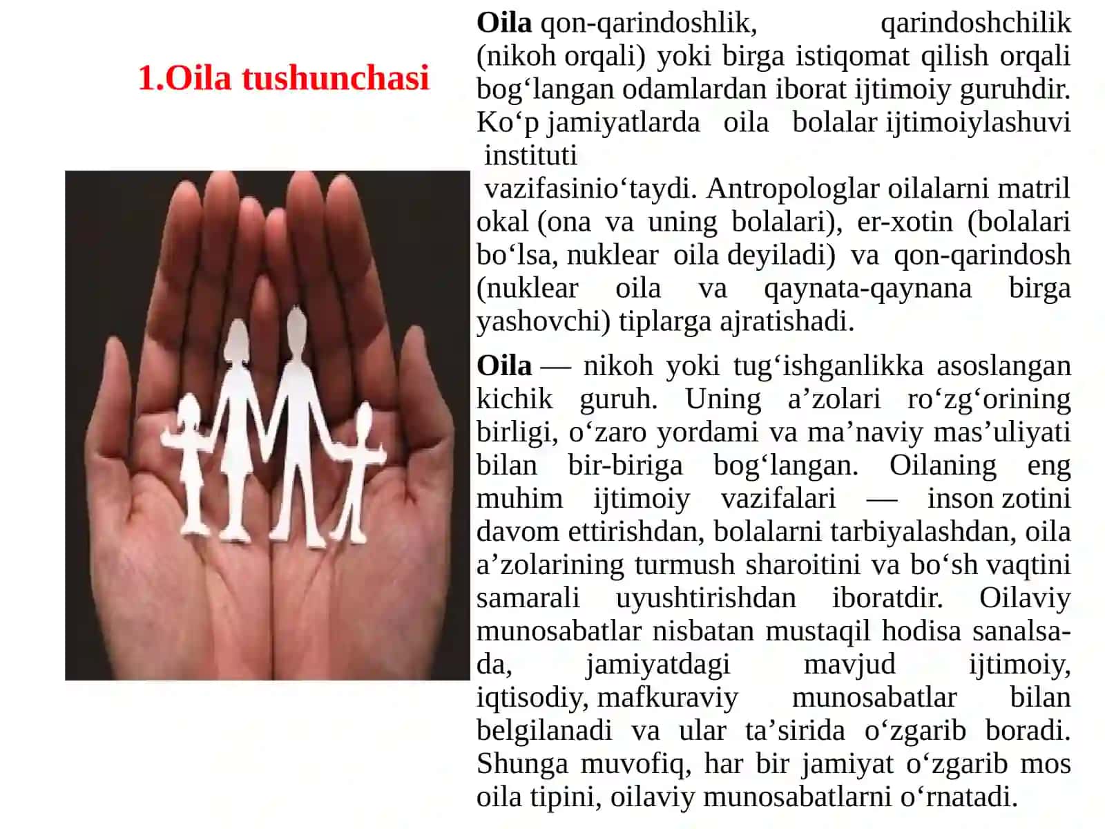 Oilalar bilan ishlash texnologiyalari 3