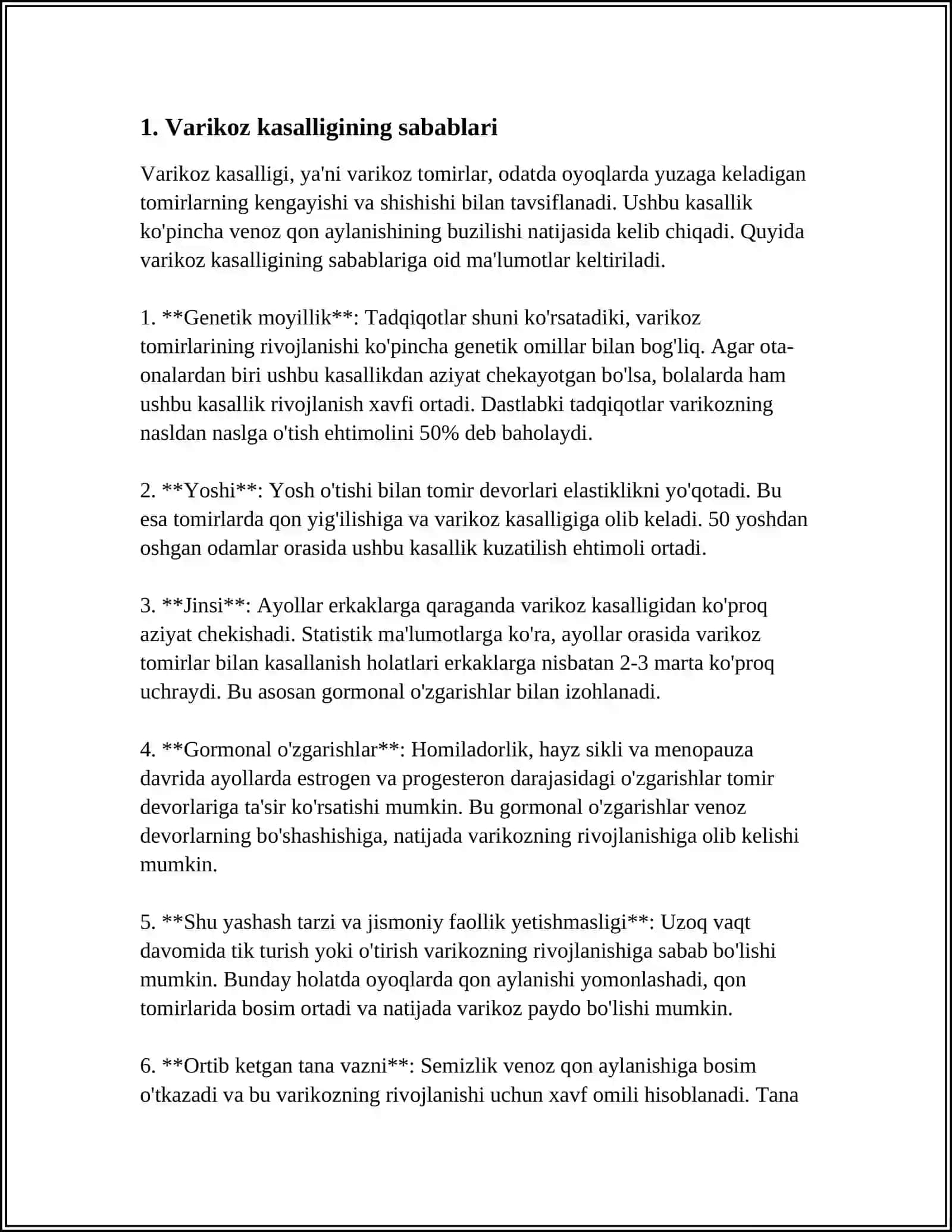 VARIKOZNZNI KANSERVATIV DAVOLASH VA JARROHLIK USULLAR 3