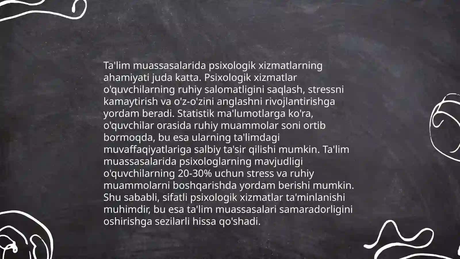 Ta'lim muassasasi psixologik xizmatning psixologik vazifalar 3