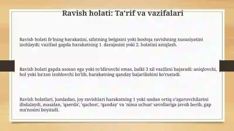 Ravish holati 3