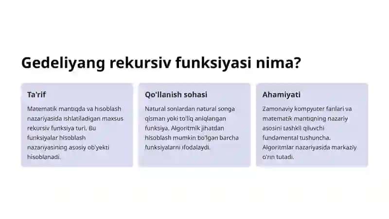 Gedeliyang rekursiv funksiyasi 3