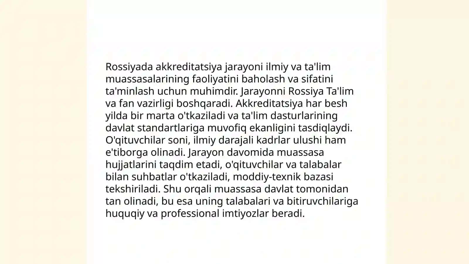 Rossiyada akkreditsiya faoliyati 3