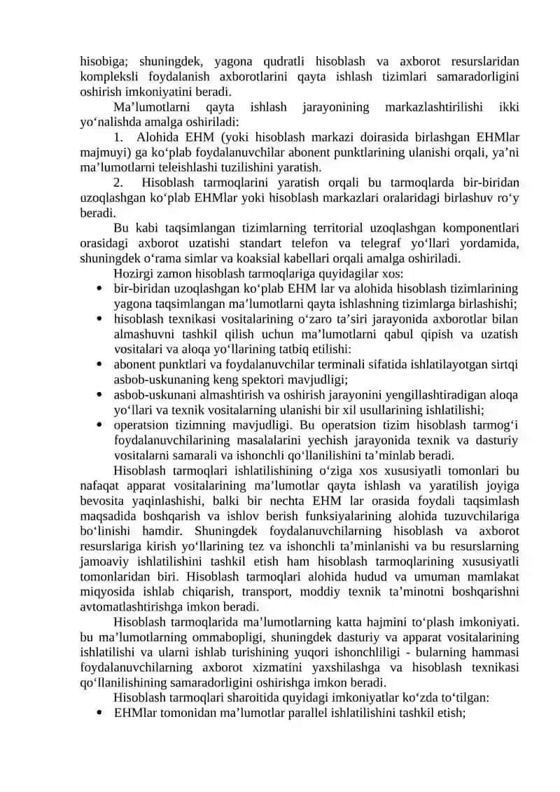 Tarmoq texnologiyalari va Internet xizmatlari 3