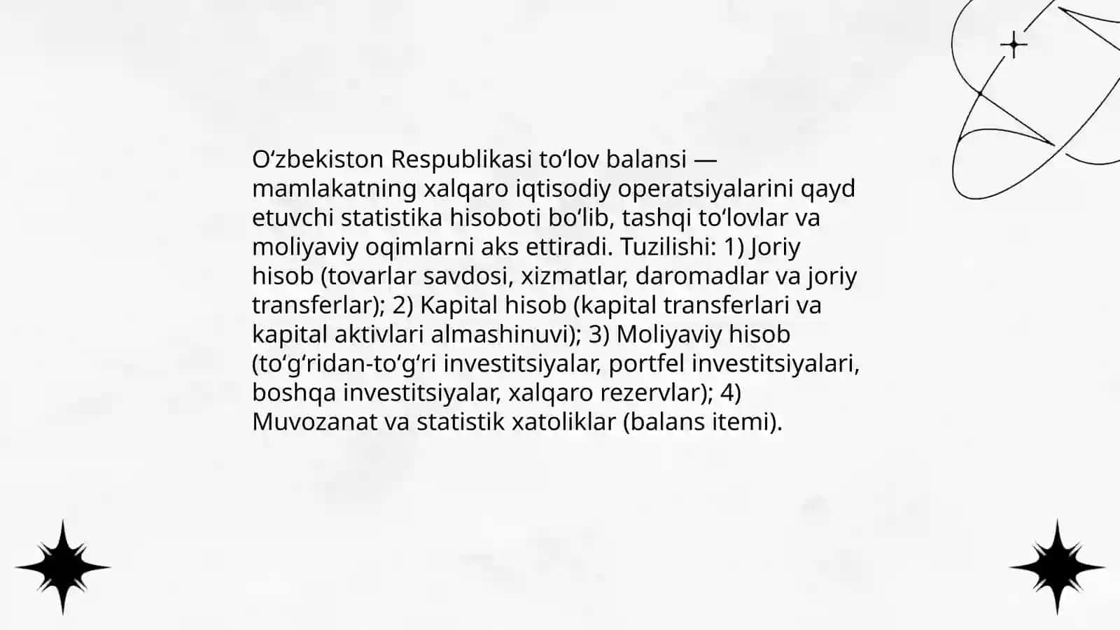 Oʻzbekiston Respublikasining toʻlov balansi 3