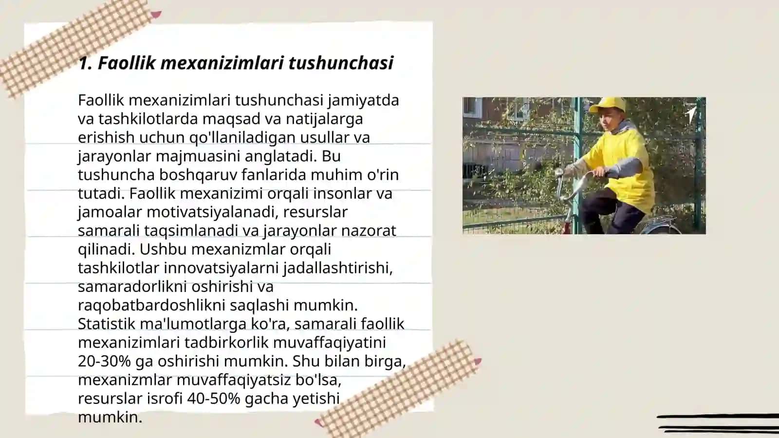 Faollik mexanizimlari tasniti 3