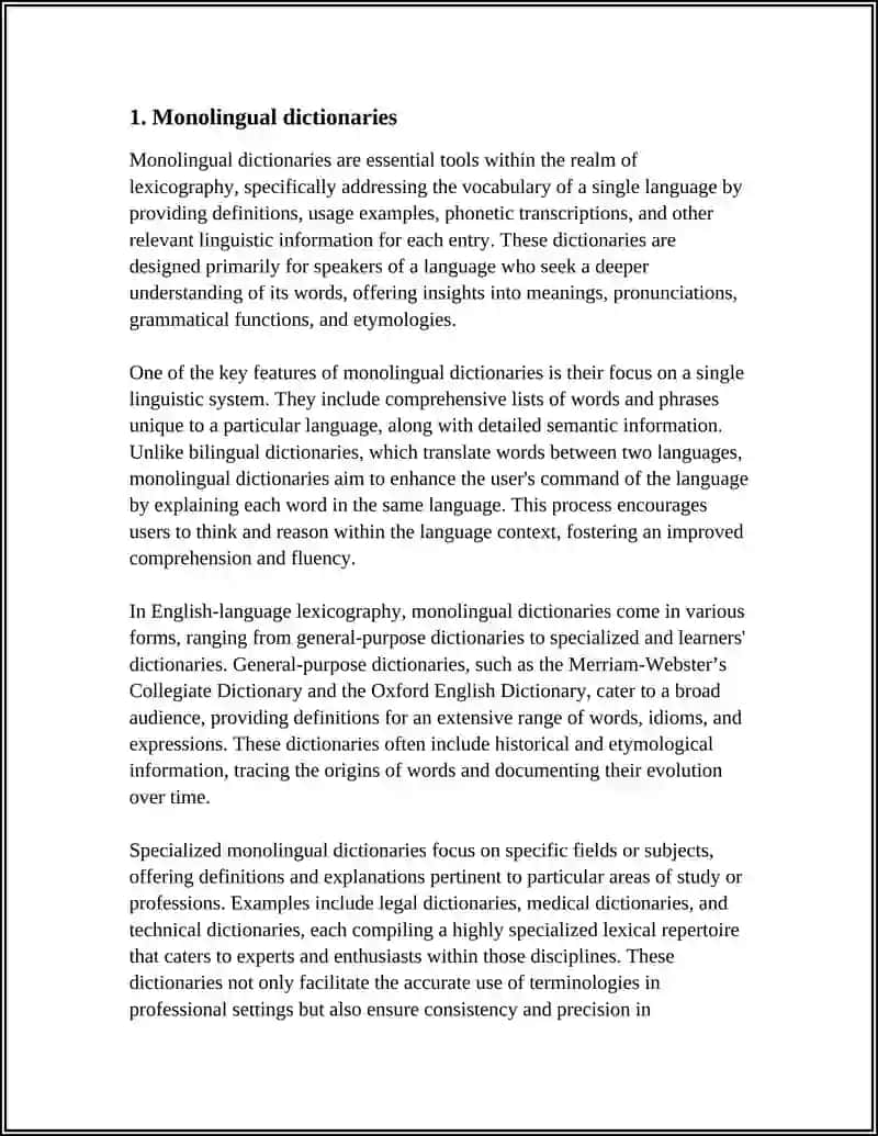 Theme: LEXSICOGRAPHY.TYPES OF DICTIONARIES 3