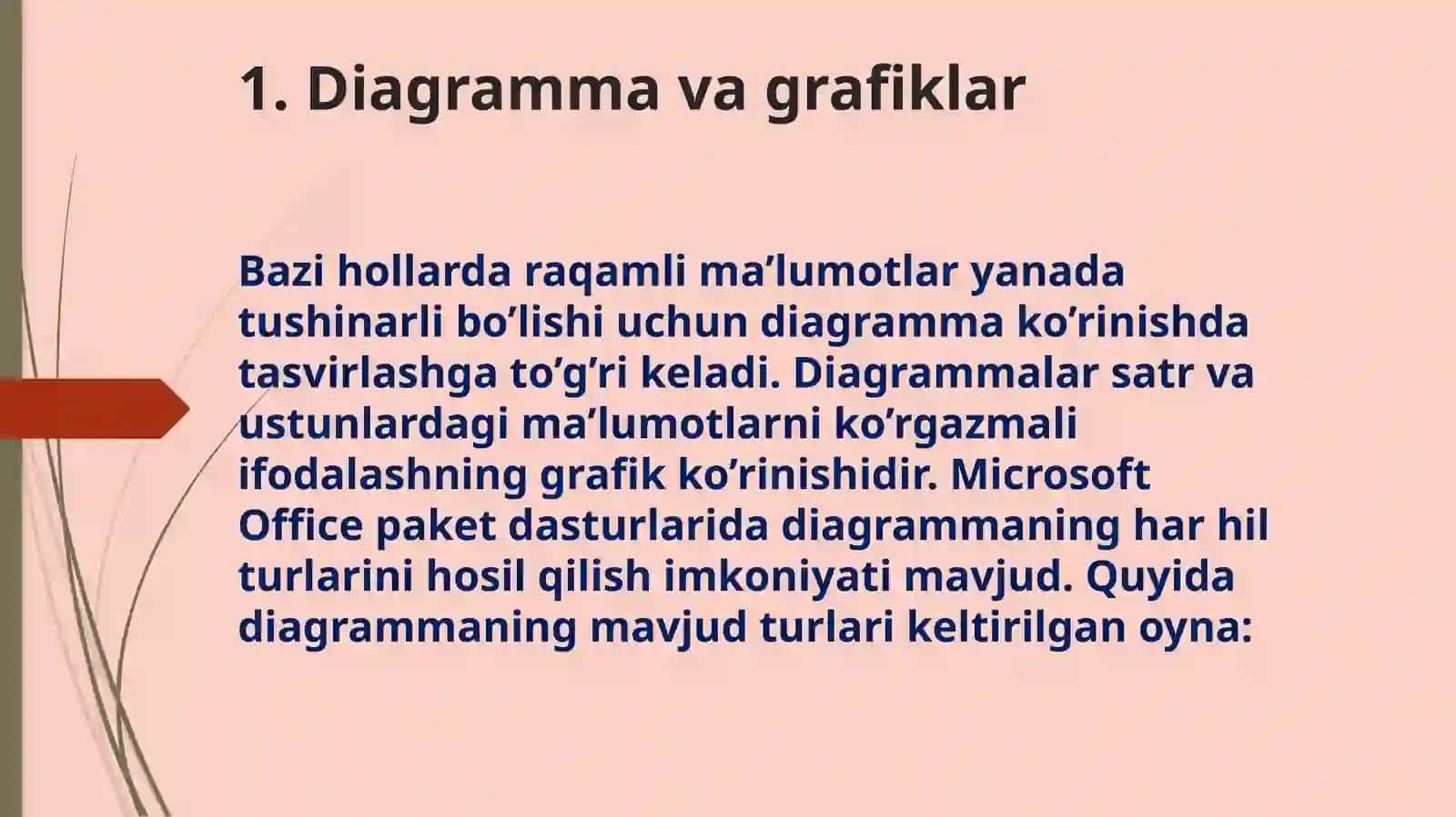 Diagrammavagrafiklar.Ma’lumotlarnitartiblash,filtrlash 3