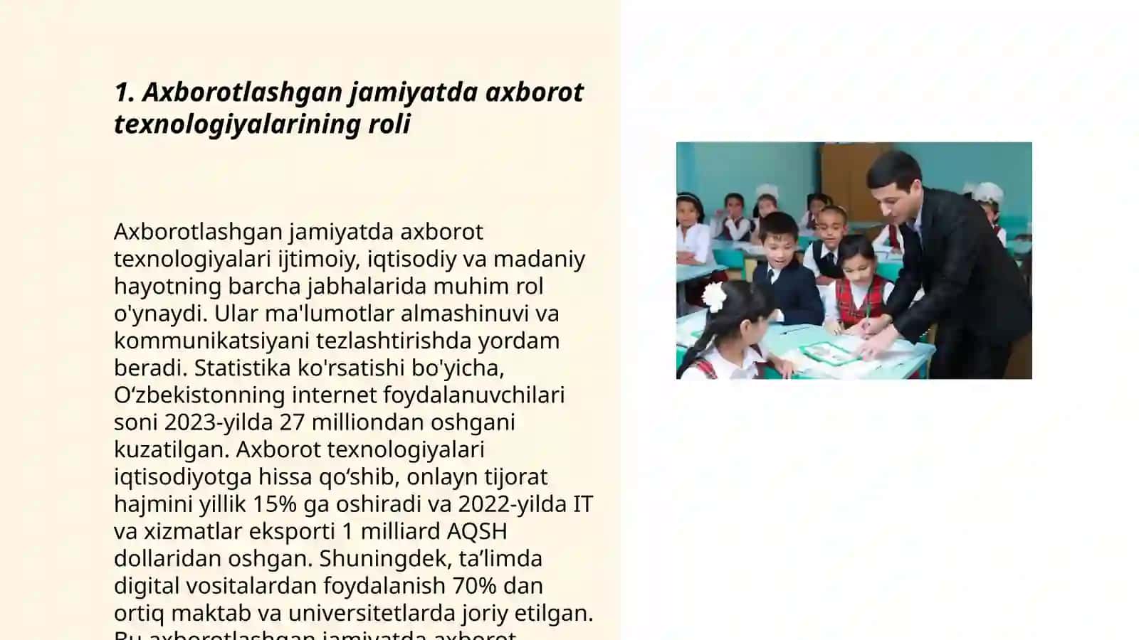 Axborotlashgan jamiyatning óziga xos jihatlari 3