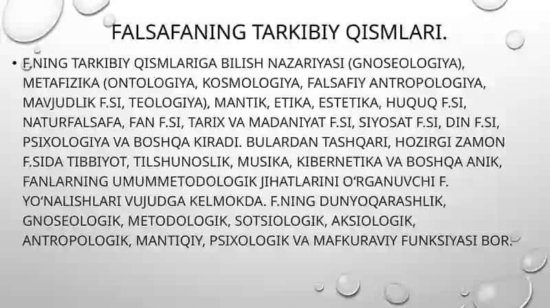 Gʻarb Mutafakkirlarining Borliq falsafasi haqidagi taʼlimotlari 3
