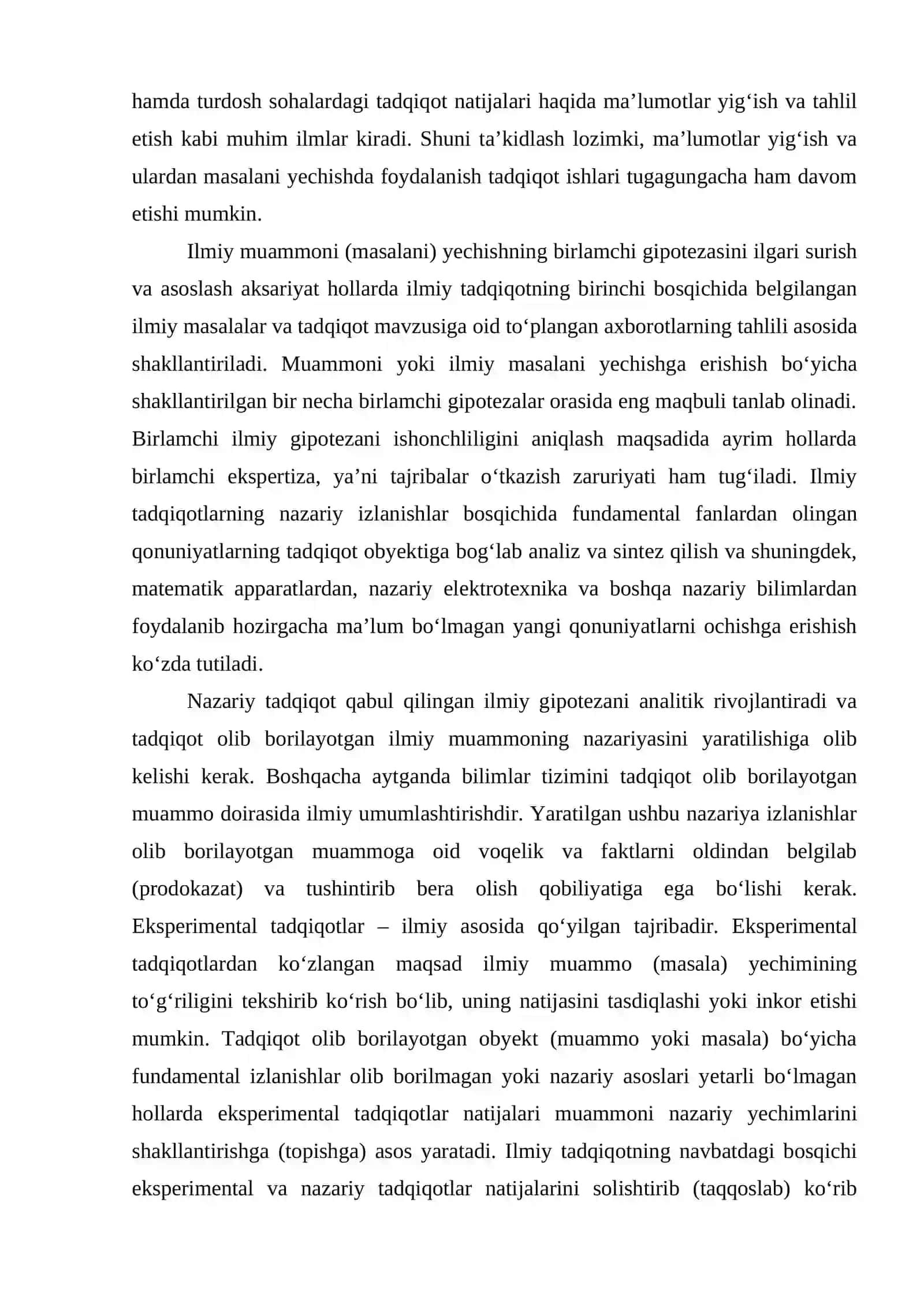 Ilmiy tadqiqot mavzusi doirasida texnik talablarni tahlil qilish. 3