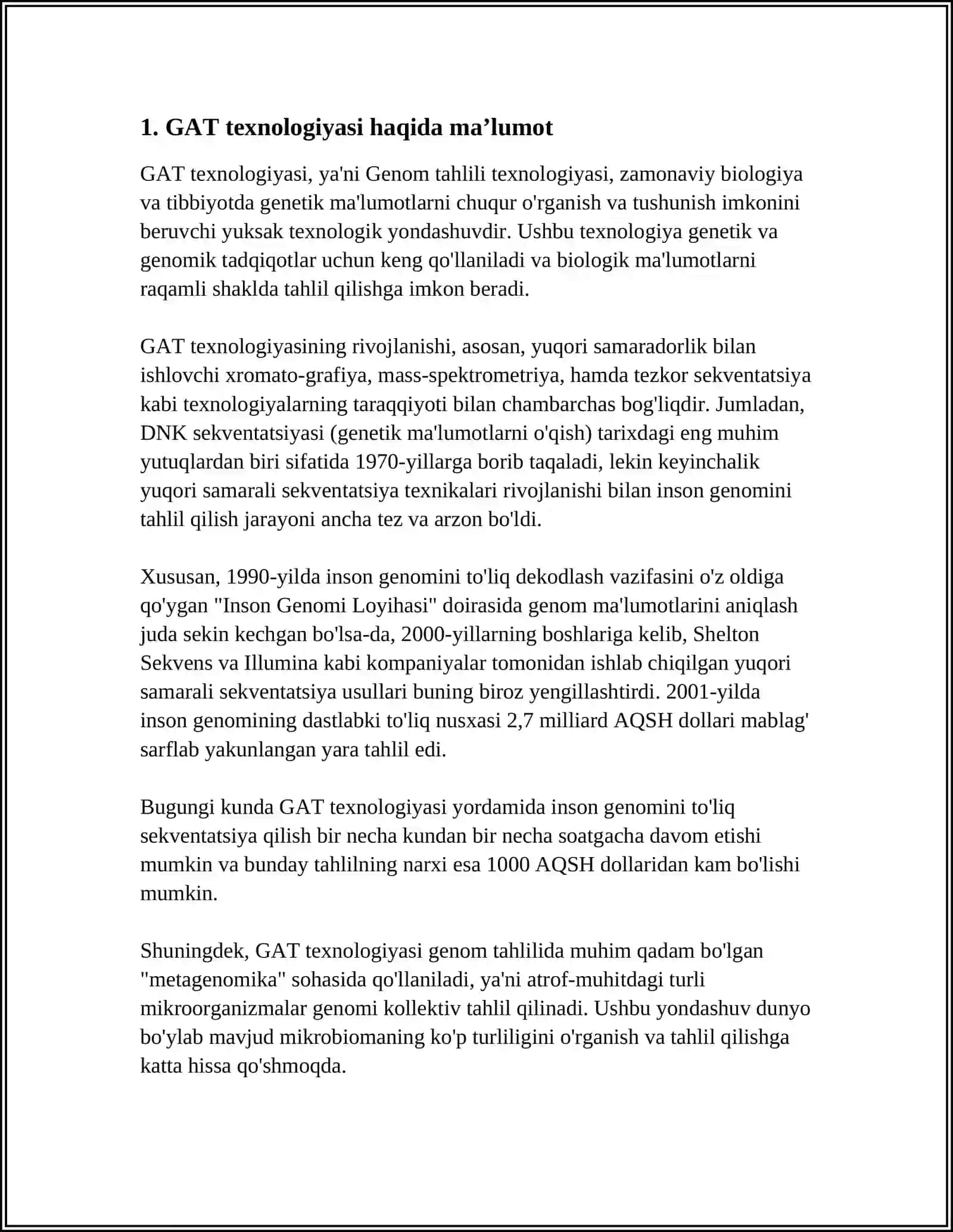 GAT TEXNOLOGIYASINI OʻRGANISH ARCGIS ARCCATALOG 3