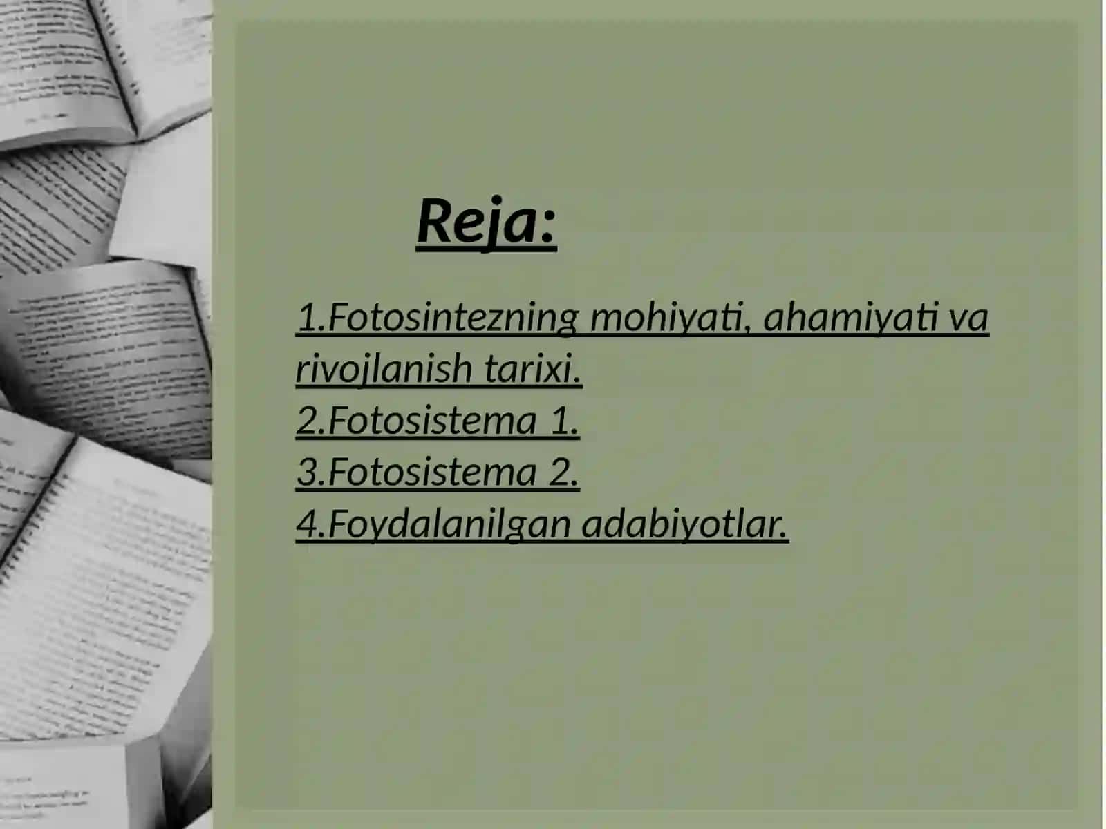 Fotosintez birligi va 2ta fotosistemaning faoliyati 3