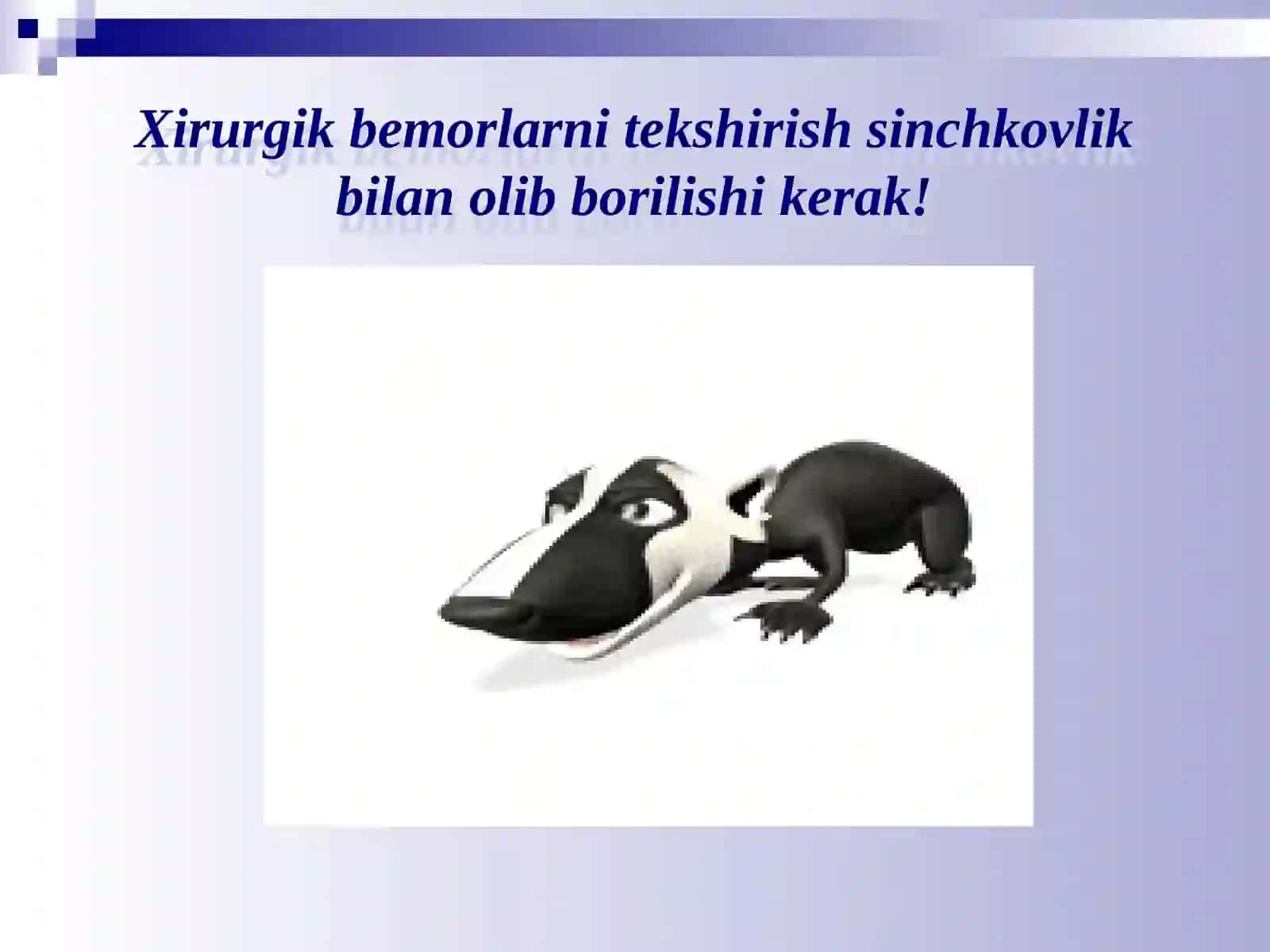 XIRURGIK BEMORLARNI TEKSHIRISH USULLARI 3