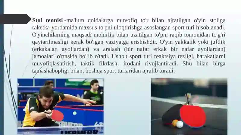 Stoltennisio‘yinining kelib chiqishi, qoidalari va texnikasi 3