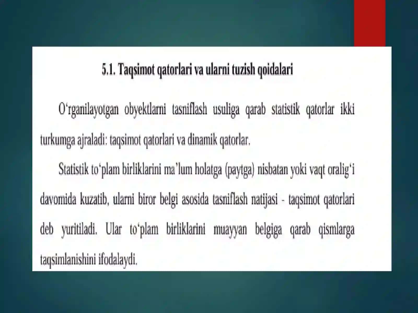 Nazariy taqsimotlar va ularning ommaviy-iqtisodiy jarayonlarni modellashtirish dagi tatbiqlari 3