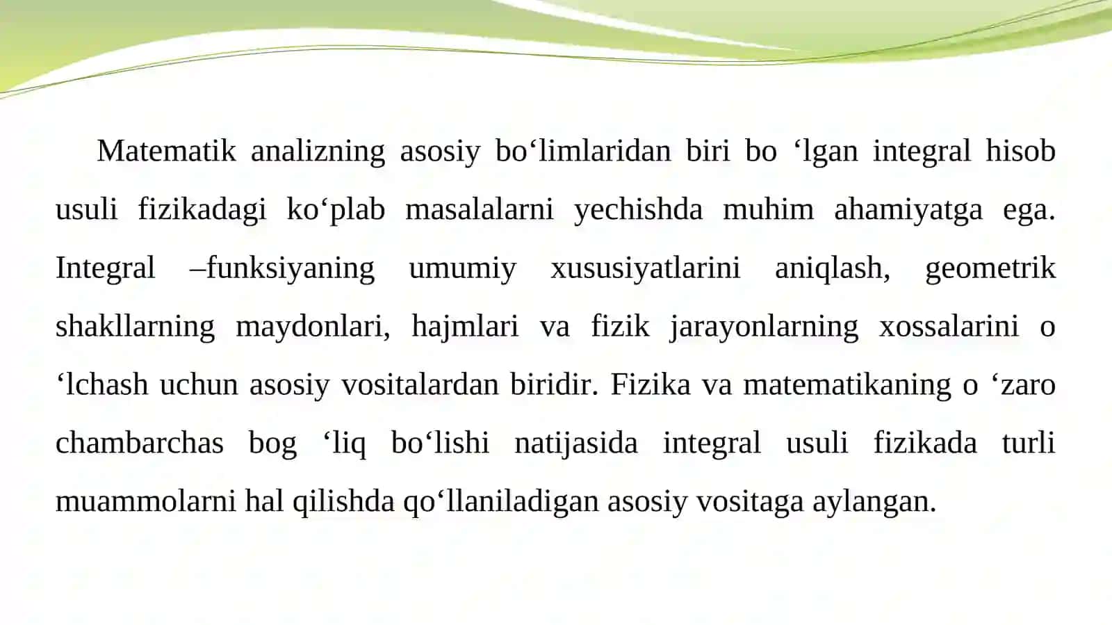 Ratsional hamda trigonometrik funksiyalarni integrallash 3