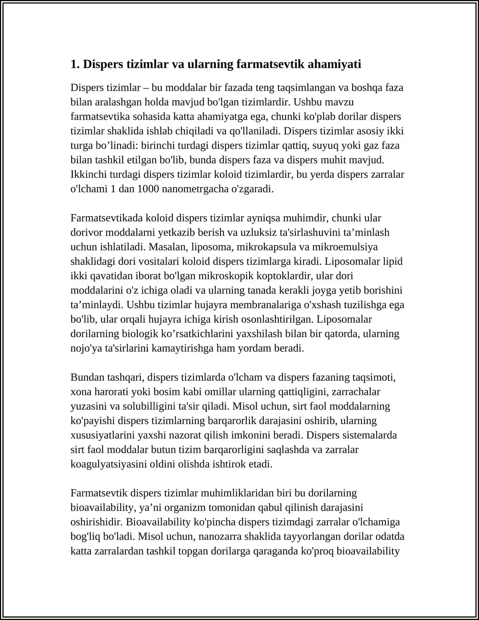 DISPERS SISTEMALAR DORI PREPARATLAR SIFATIDA 3