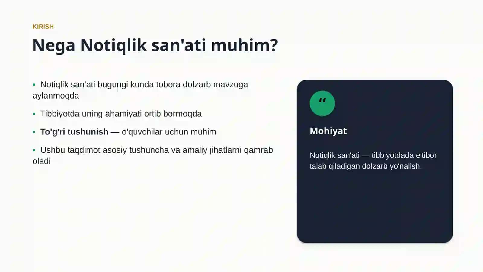Tibbiyotda 3