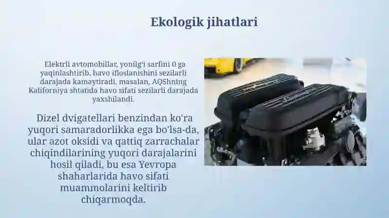 Elektrik, Gibrid va Plug-in Gibrid Dvigatellar 3