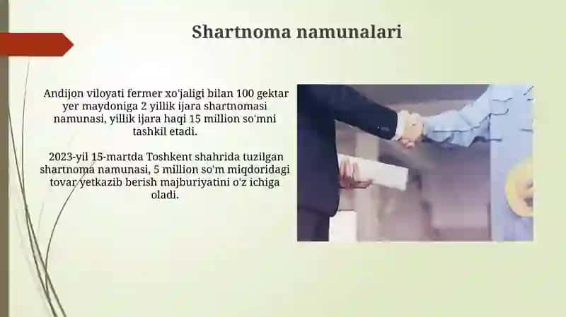 Shartnoma Tuzish Jarayoni 3