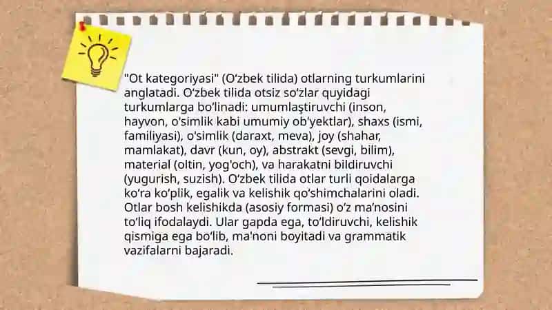 Ot kategoriyasi 3
