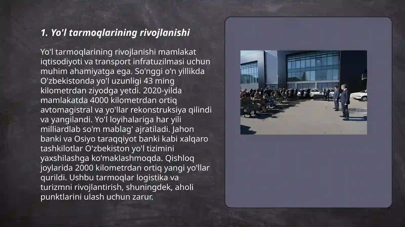 Avtomobil transporti infratuzilmasi 3