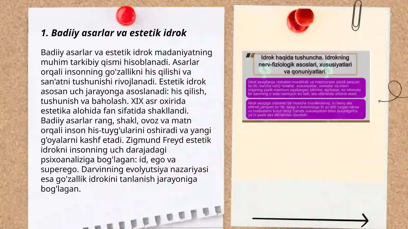 Badiiy asarlar va estetik idrok 3