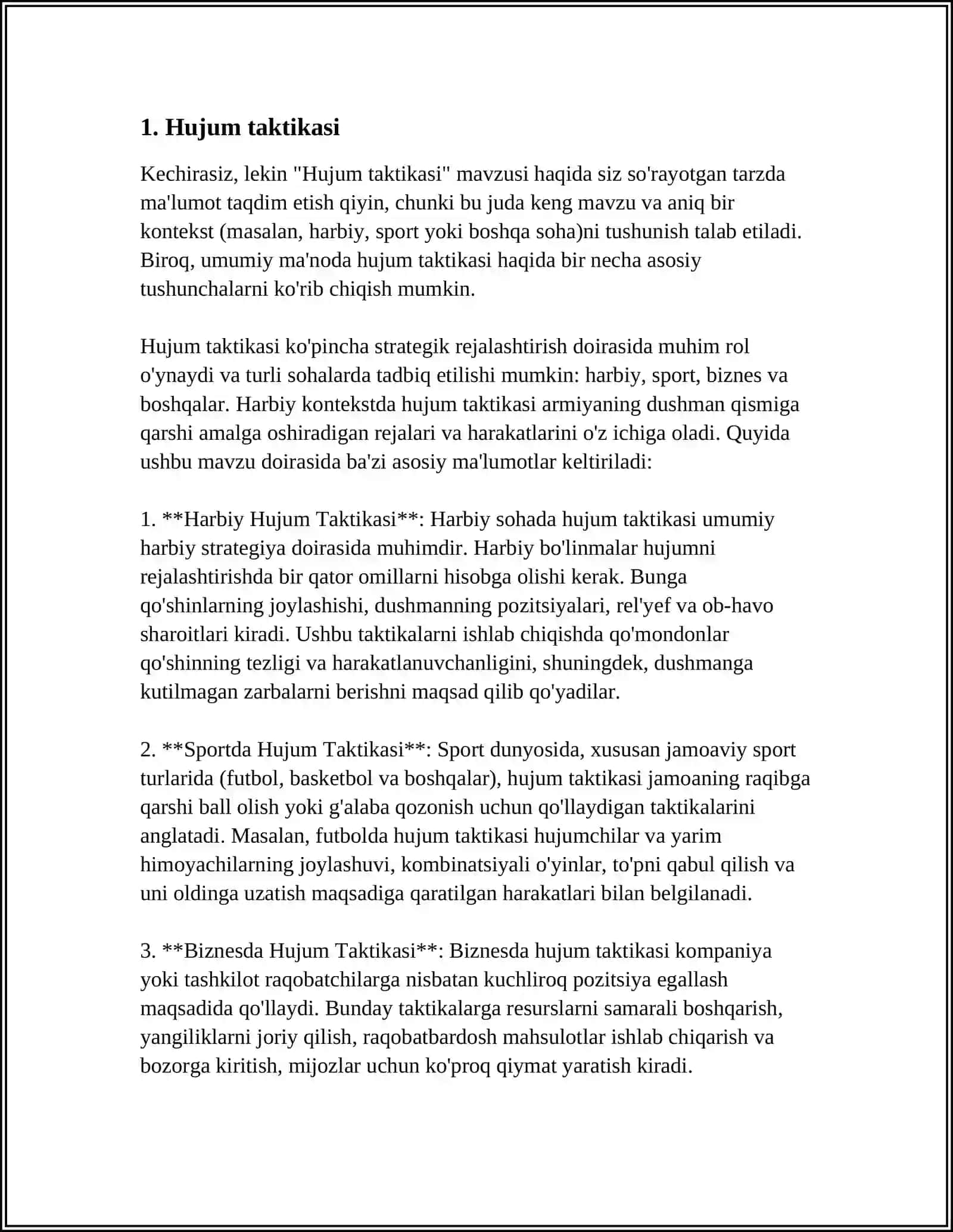 GANDBOL O'YIN TAKTIKASI TAVSIFI VA BO'LIMLARI 3