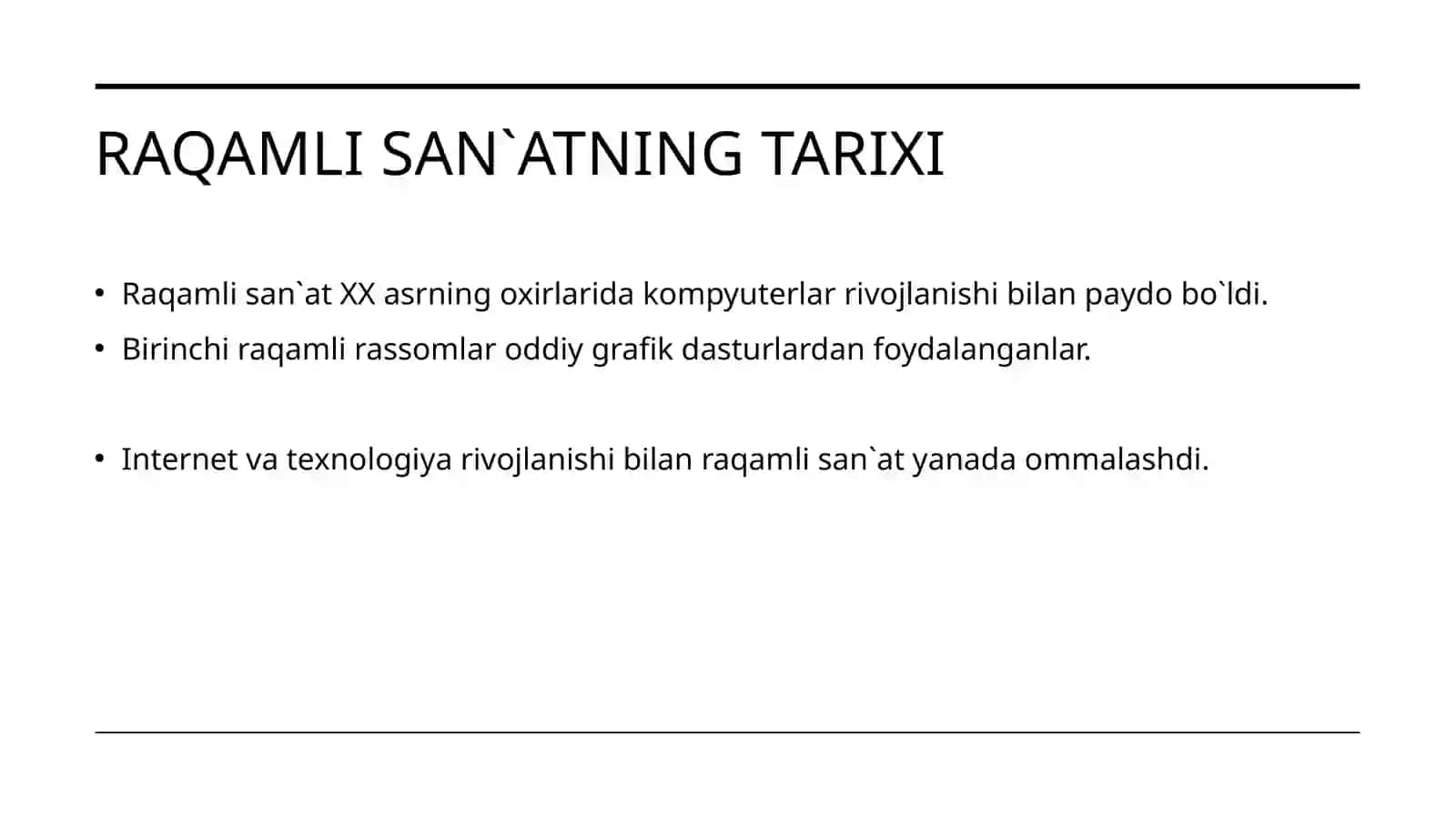 Raqamlisan`at 3