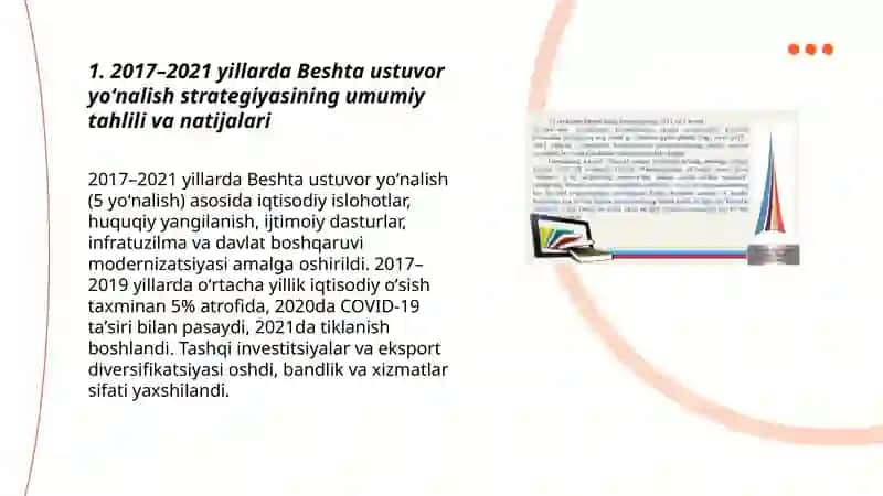 2017 2021 yillarda Oʻzbekiston Respublikasini rivojlantirishning beshta ustuvor yoʻnalishi boʻyicha harakatlar strategiyasining hayot tatbiq etilishi va natijalari 3