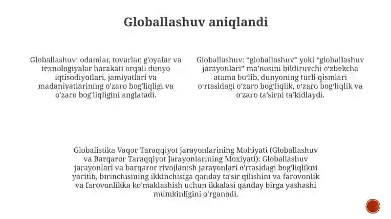 Globallashuv, Globalistika Va Barqaror Taraqqiyot Jarayonlarining Mohiyati 3