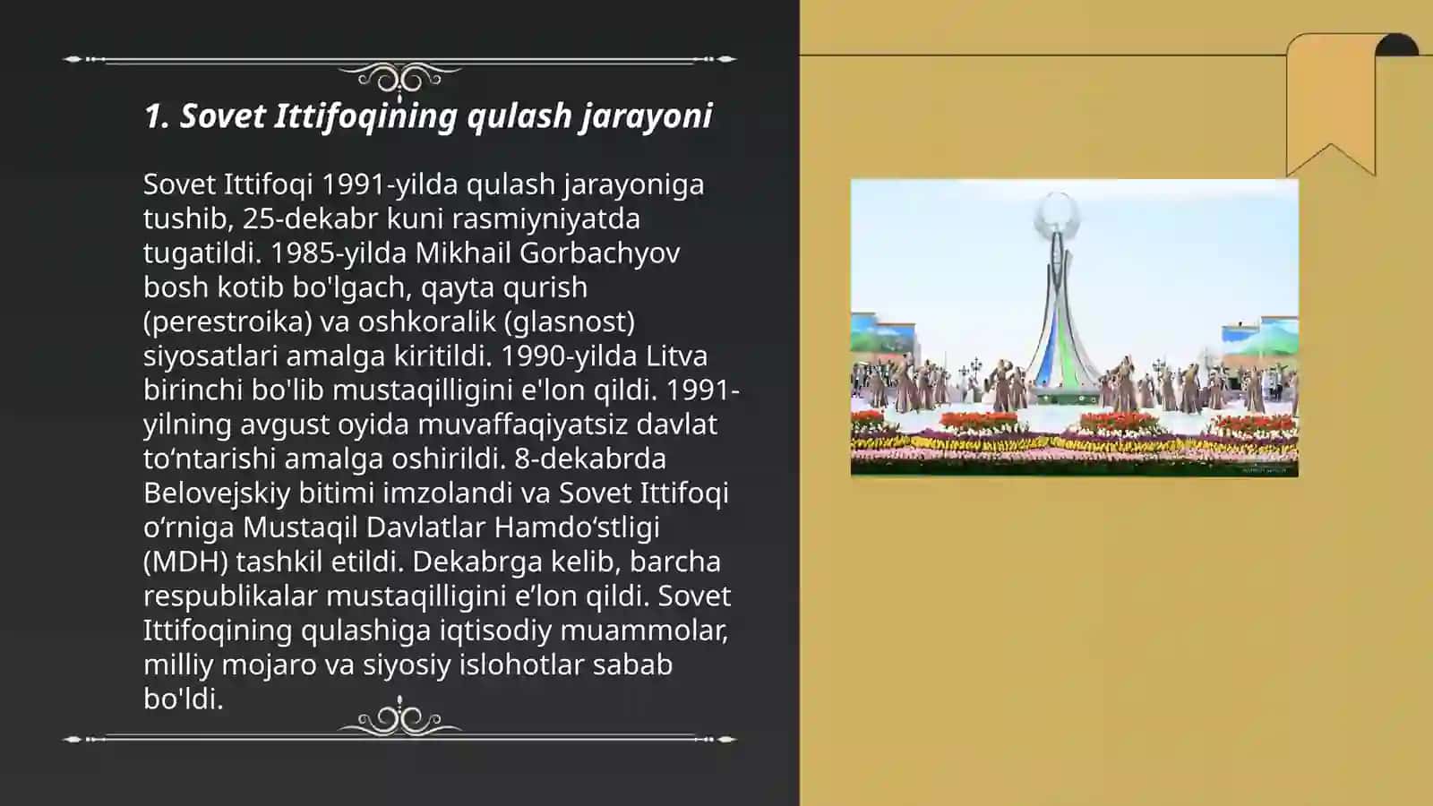 Mustaqillikka erishish arafasida O'zbekistondagi ijtimoiy-siyosiy jarayonlar 3
