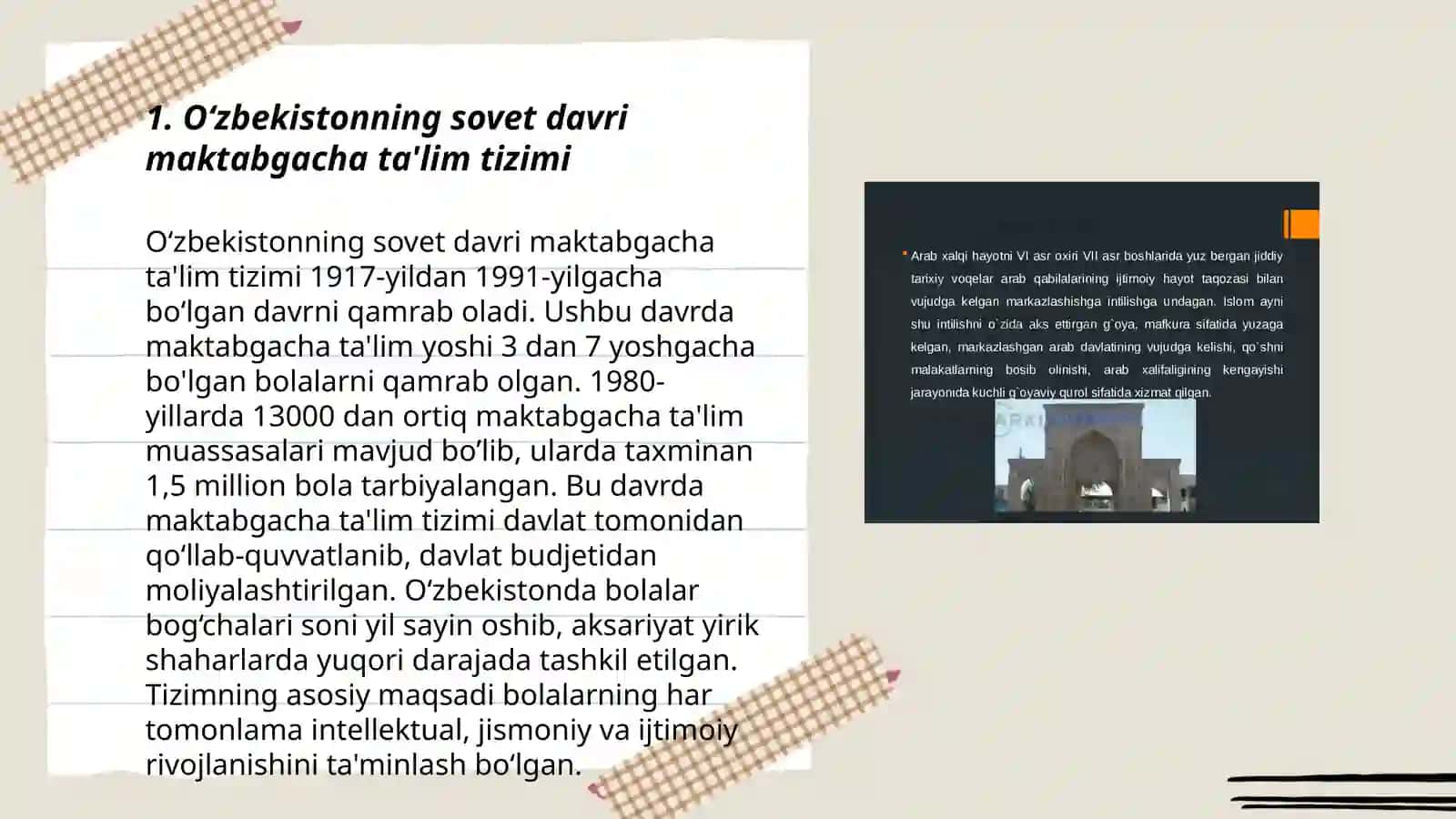 O‘zbekistonda ijtimoiy maktabgacha ta‘limning vujudga kelishi va taraqqiyot bosqichlari 3
