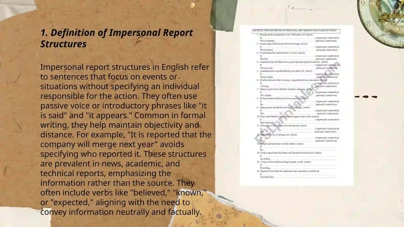 Impersonal Report Structures 3