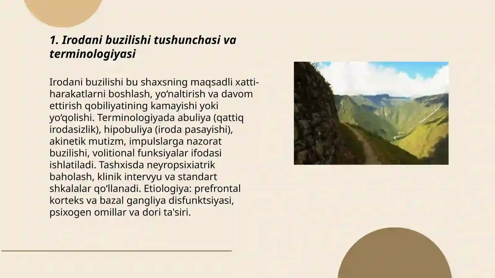 Irodani buzilishi va Irodasizlik hulq-atvori 3