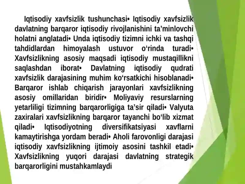Iqtisodiy xavfsizlik ko‘rsatkichlarining statistik baholanishi 3