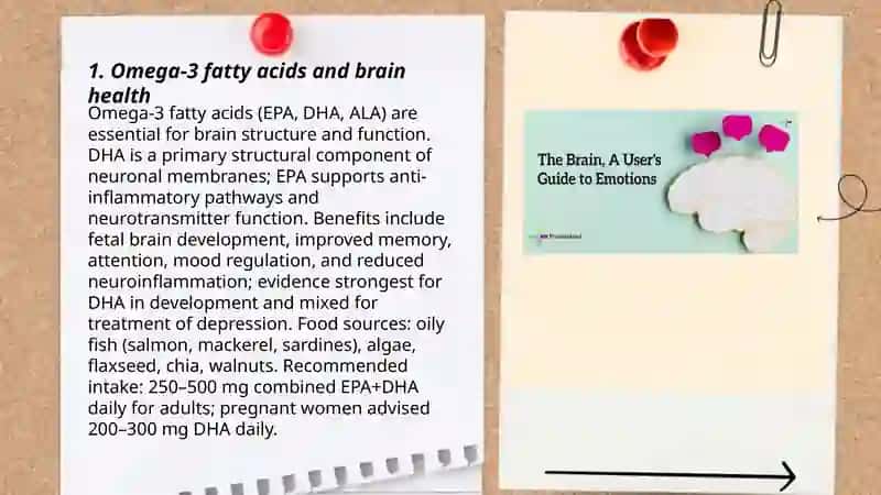 Nourishment: brain, emotional, physical 3