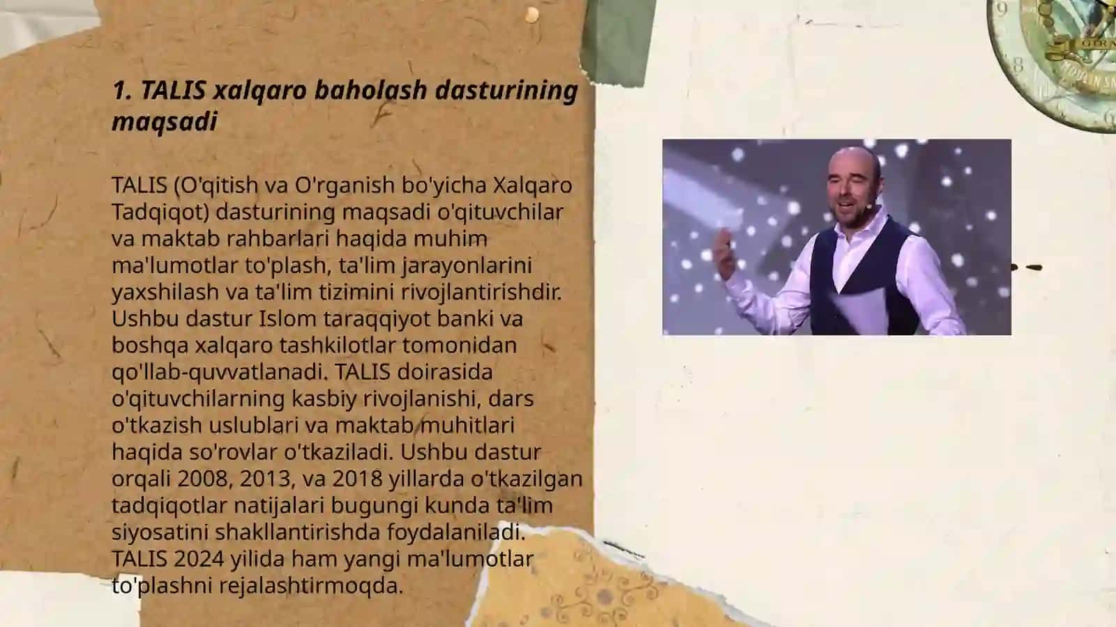 TALIS xalqaro baholash dasturi 3