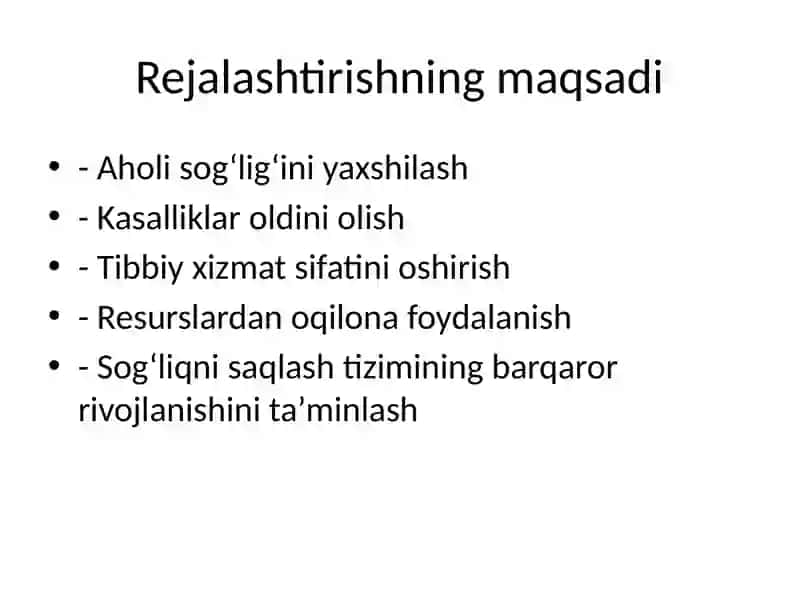 Sog‘liqni saqlashni rejalashtirish asoslari 3