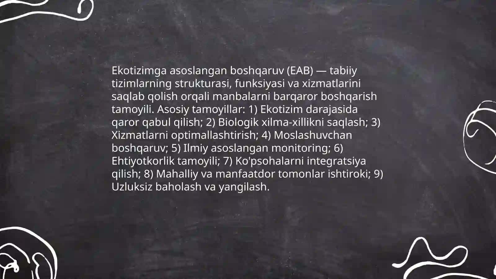 Ekotizimga asoslangan boshqaruvni rejalashtirish 3