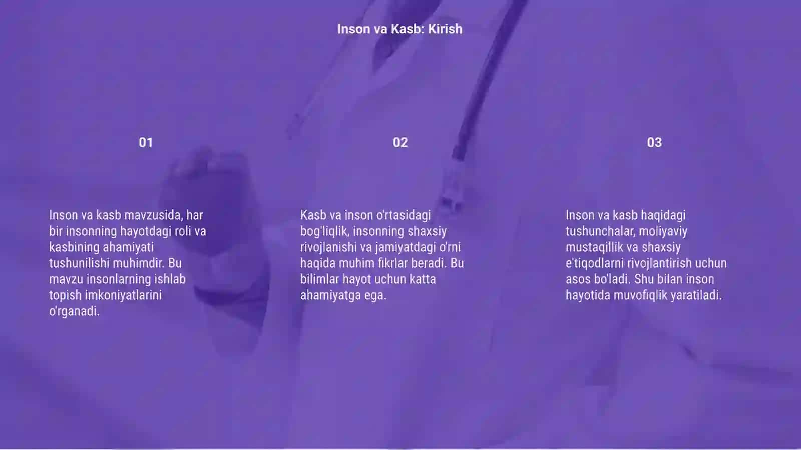 Inson va kasb 3