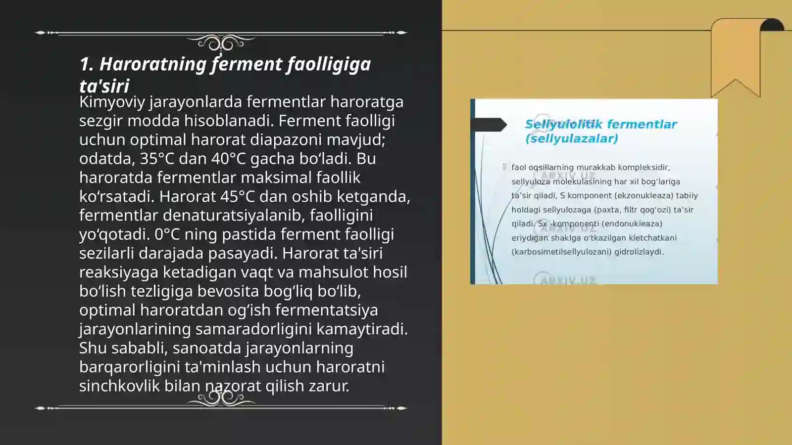 Fermentlar faolligiga taʼsir etuvchi omillar 3