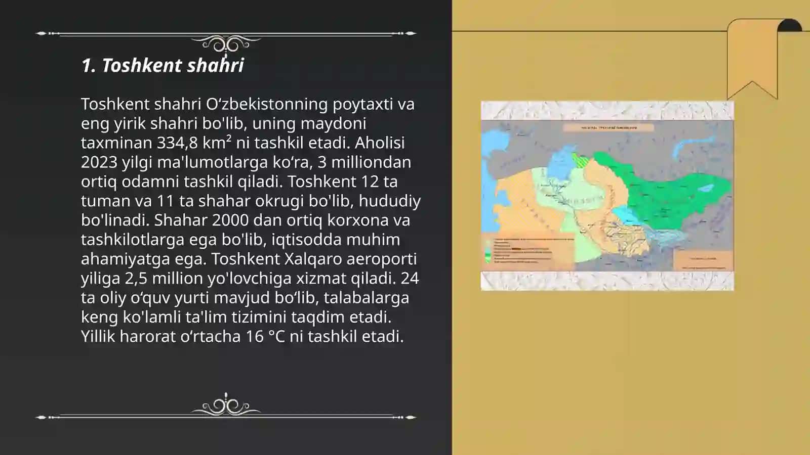 O'zbekistonning yirik, katta, oʻrta va kichik shaharlari 3