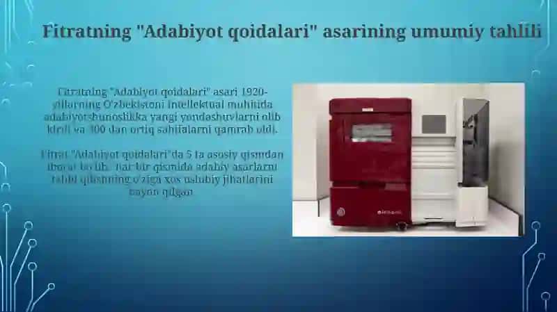 Fitratning "Adabiyot qoidalari" asari 3